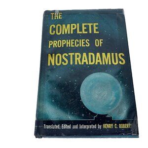 Nostradamus Complete Prophecies of Henry Roberts Hardcover Book 1978 Vintage